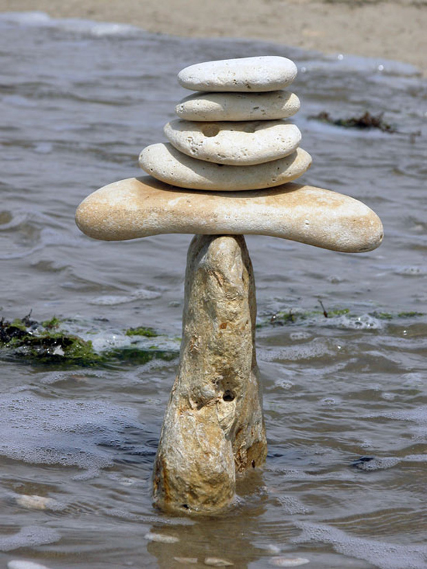 Steine im Gleichgewicht
